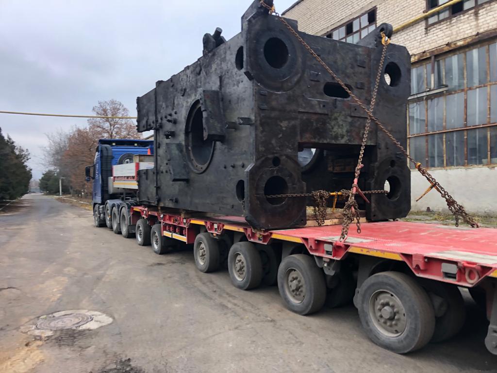 Dismantling and loading of a 4000T hot stamping press TMP VORONEZH KB8546 has been successfully completed